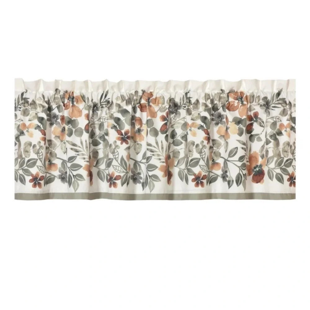 Royal Court Evergreen Window Straight Valance sz 72x17